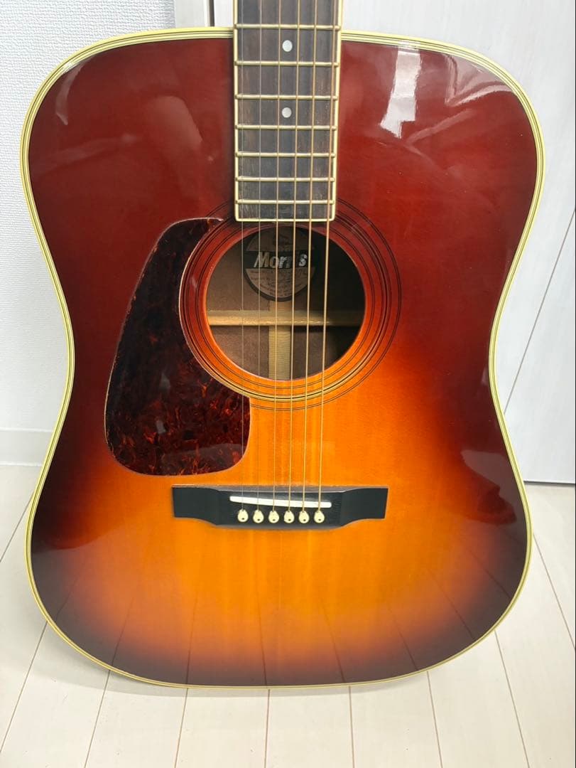 Morris モーリス アコースティックギター 左利き用レフティ ソフトケース付
