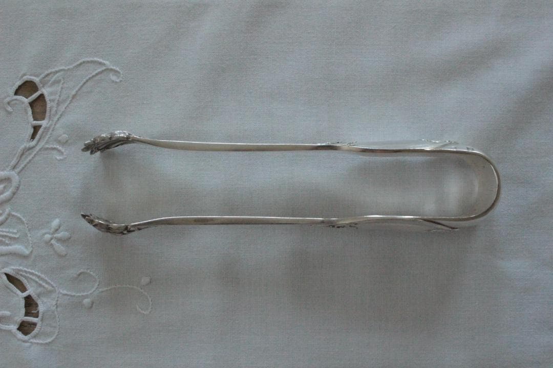 【C】シルバーコーティングのトング/野獣の足・フランスアンティーク