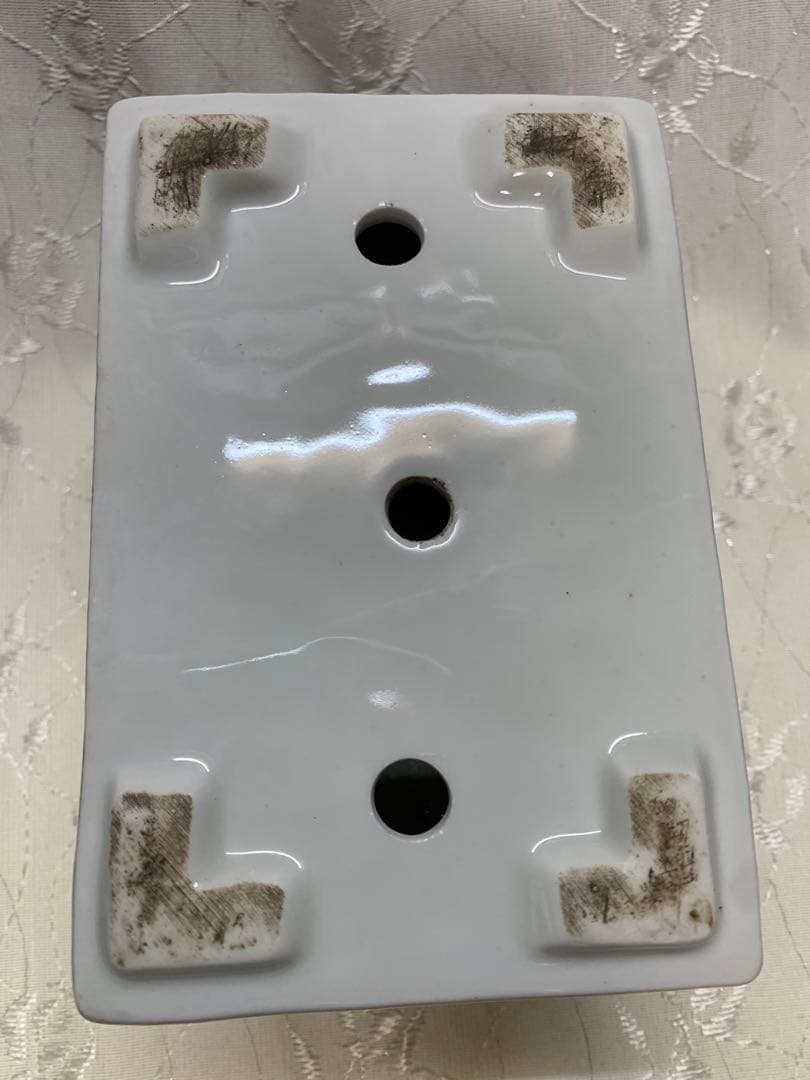 南京　盆栽鉢　深め　絵鉢