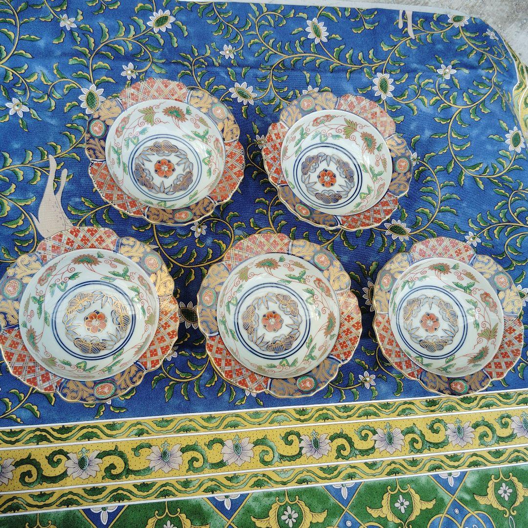 波佐三焼、林九郎作　小鉢5客