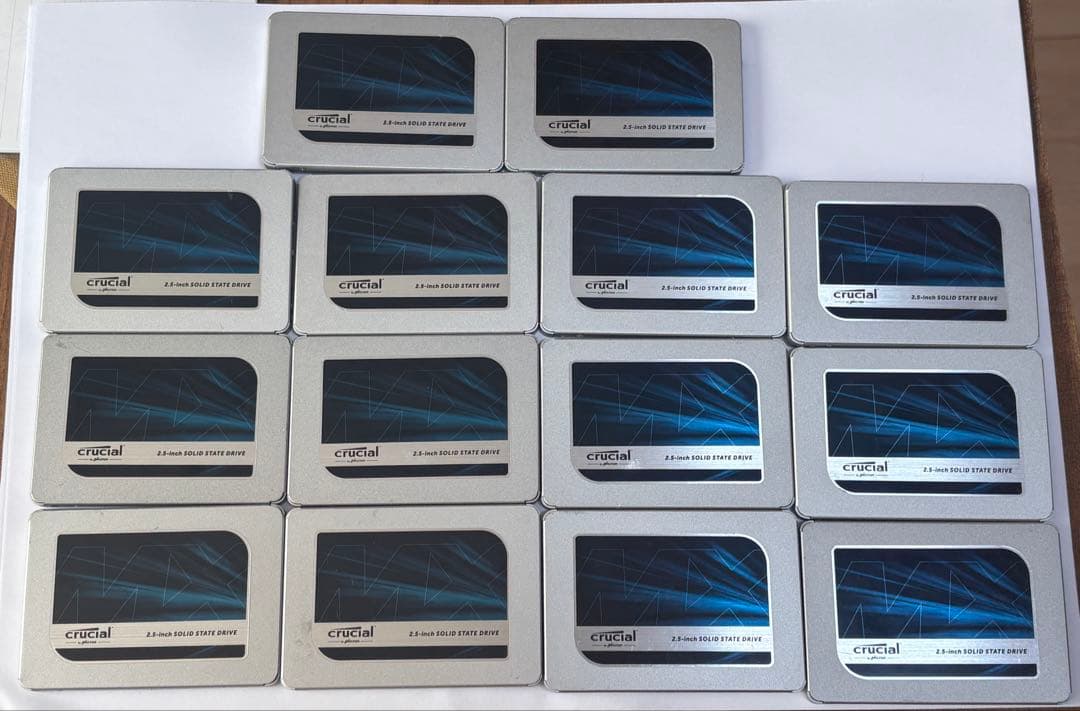 Crucial MX500 500GB SATA SSD 14個セット 現状品