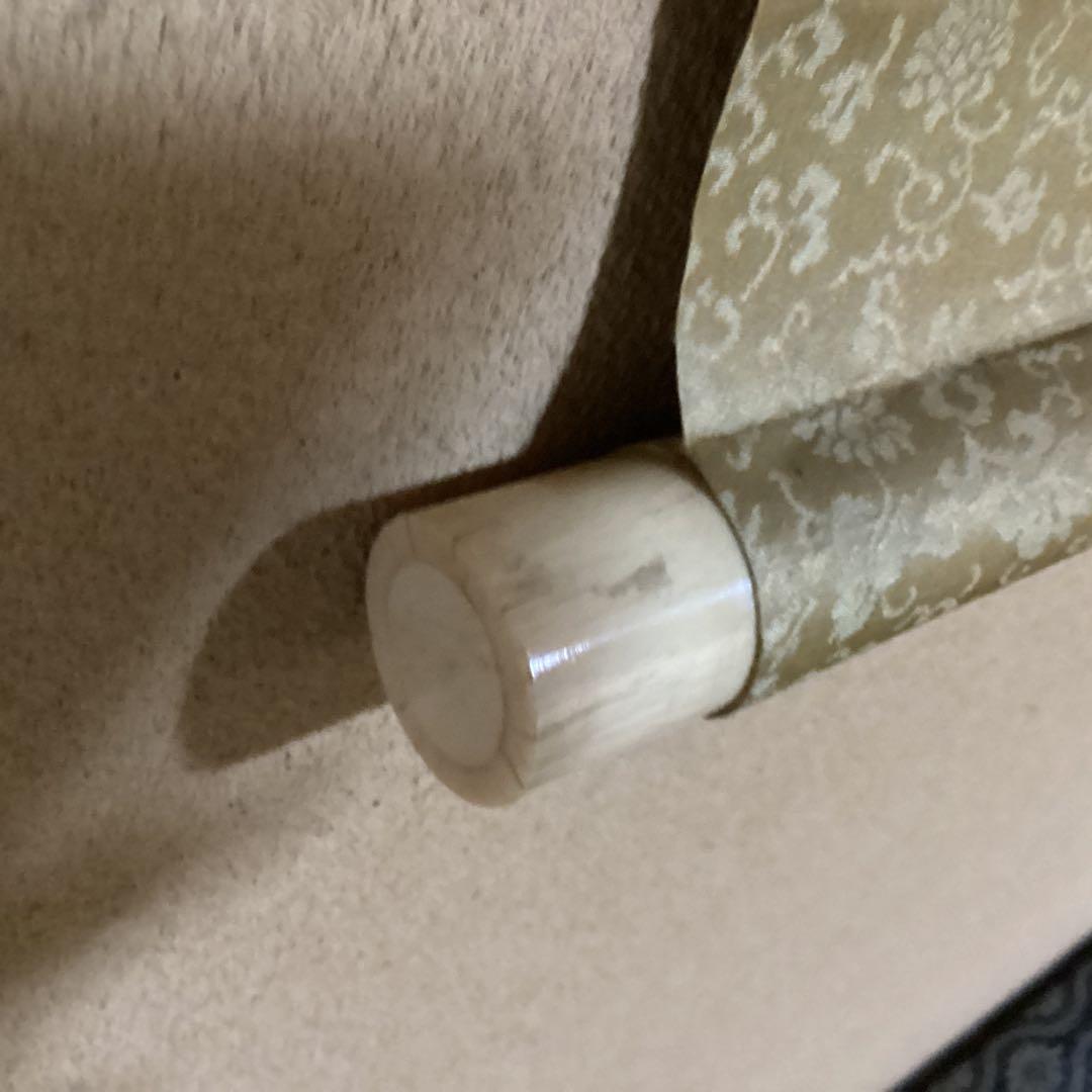 O-6 桜花の図　尚文　　桜と青い鳥の掛軸