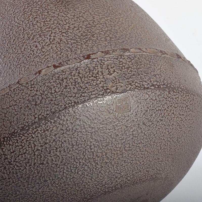 人間国宝　釜師　高橋敬典作　利休好　尻張釜　共布　共箱　M　R7757C