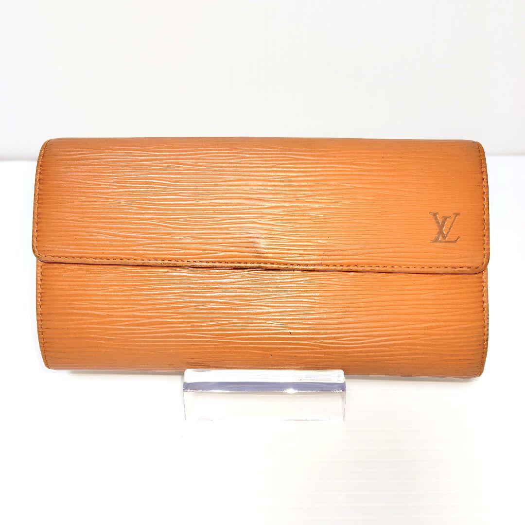 ルイヴィトン M63578 エピ 二つ折り 長財布 ウォレット ブラウン系