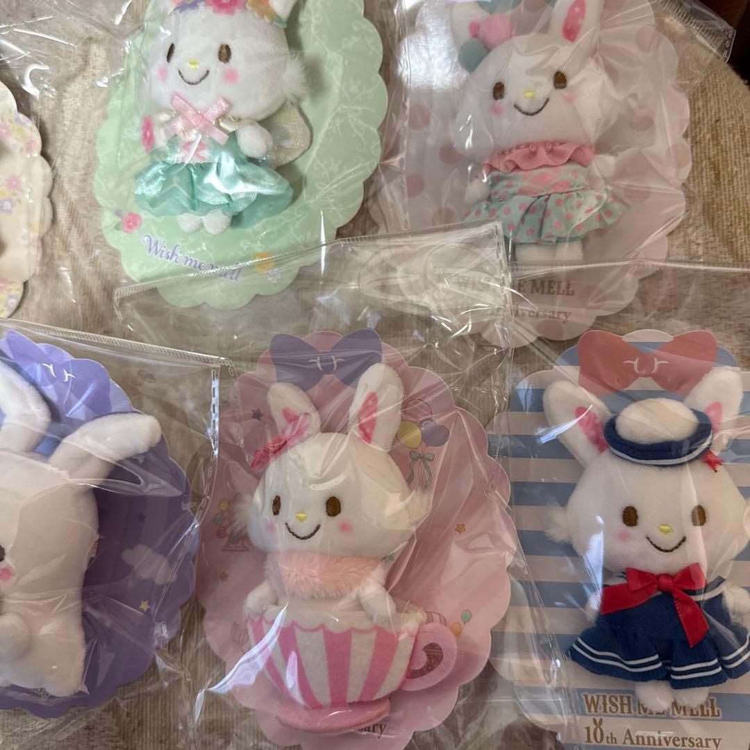 サンリオ　ウイッシュミーメル　10周年　ピューロ限定　マスコットブローチ　7点
