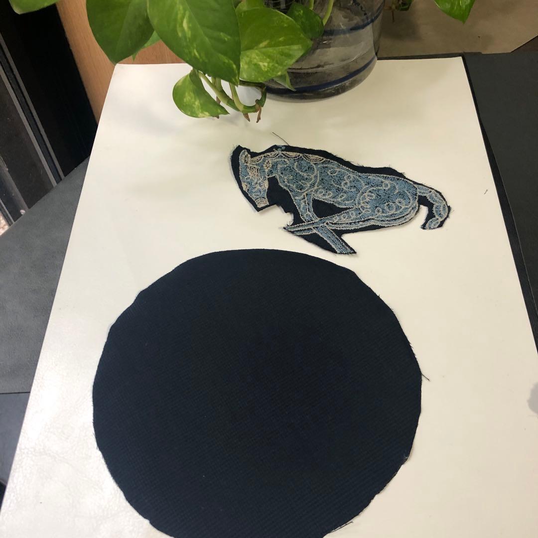 総刺繍柄ハギレ/ミナペルホネン