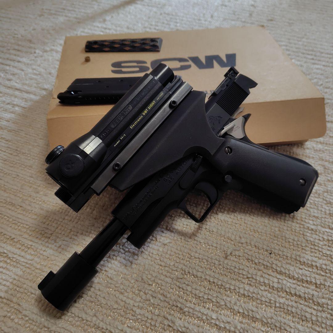 森*シ様 WA クラークボウリングピンガン SCW3 ガスガン ドットサイト付き