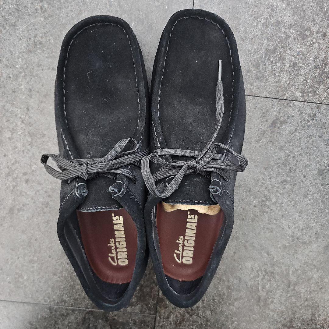 【週末値下】Clarks クラークスワラビーGTX 黒 ゴアテックス7 1/2