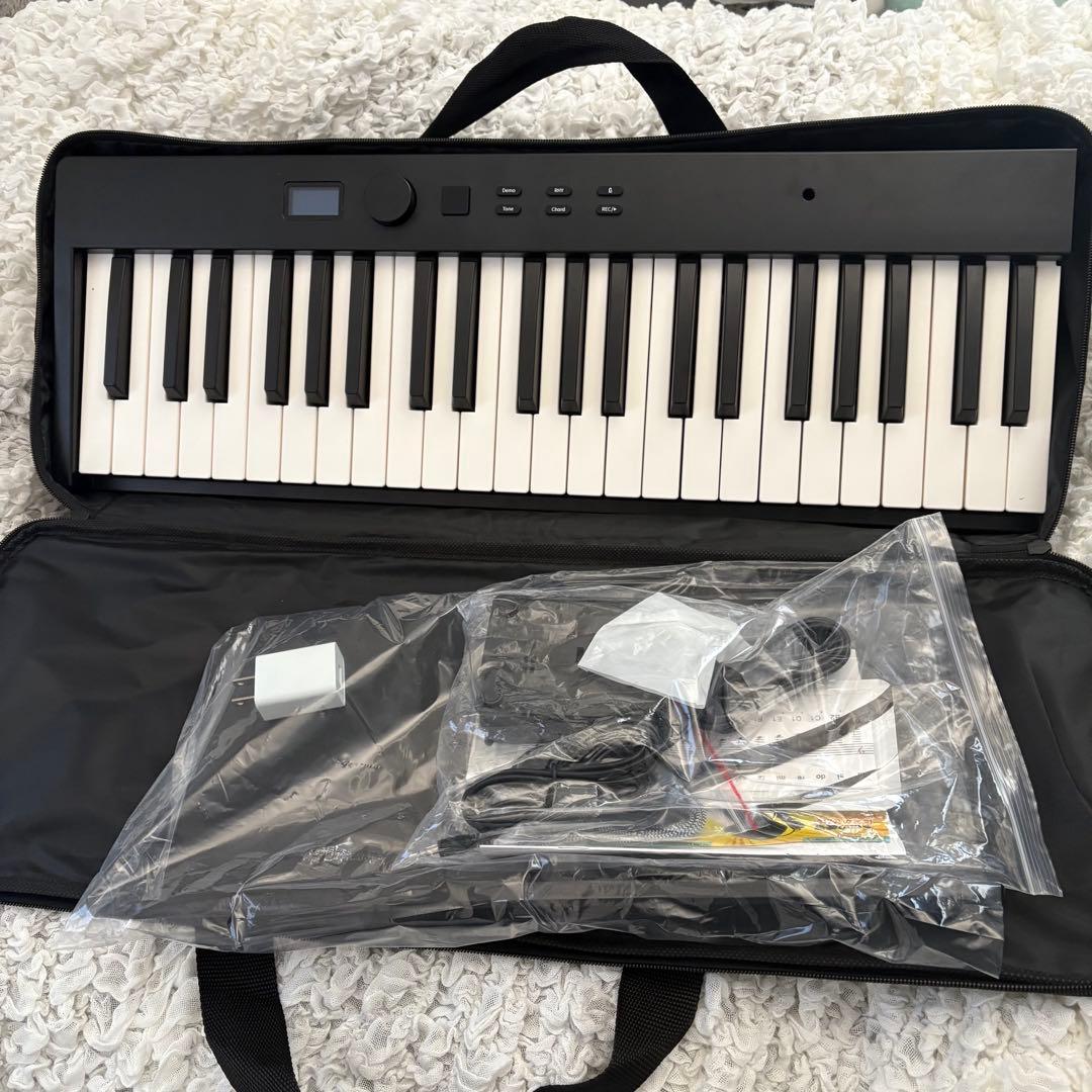 ポータブルキーボード 電子ピアノ 88鍵盤 折り畳み式