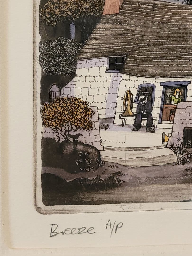 グラハムクラーク★「 Breeze」★AP版★銅版画彩色