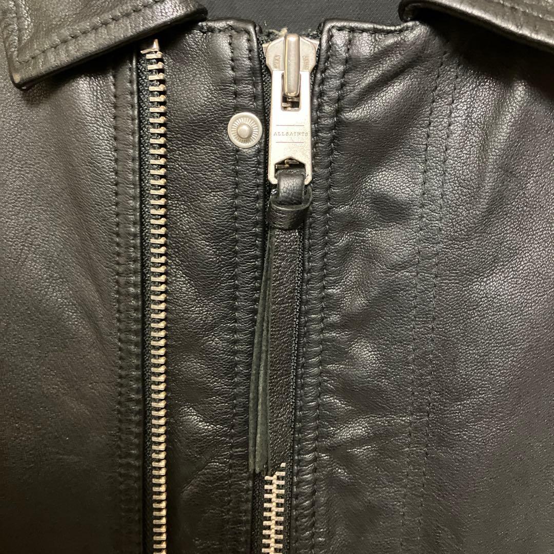 ALL SAINTS フロントダブルジップライダース
