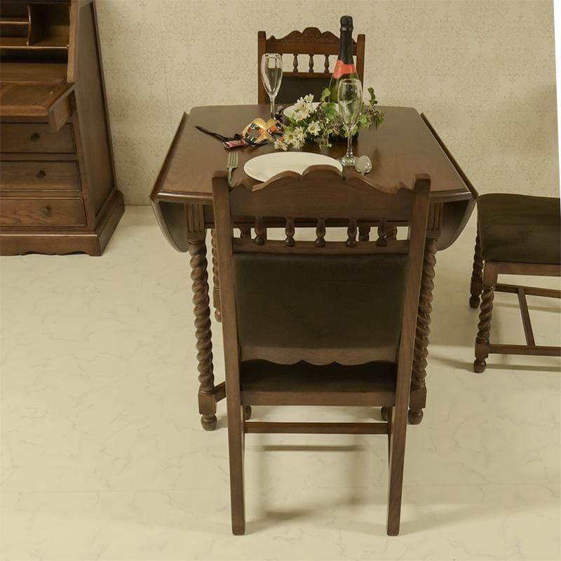 ダイニングテーブル 英国調　クラシック家具 伸長式　バタフライテーブル