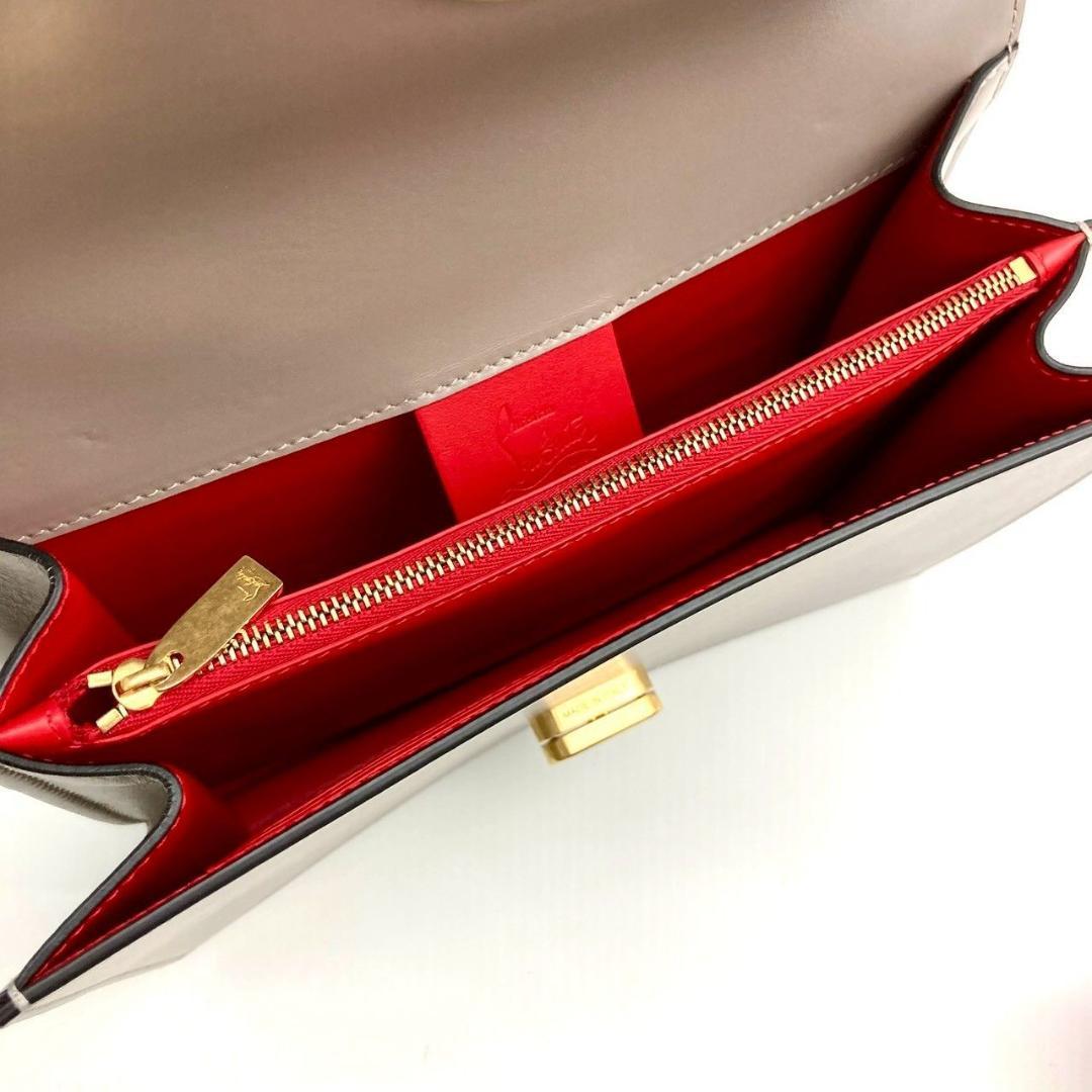 クリスチャンルブタン エリサ ショルダーバッグ チェーン グレージュ 80122