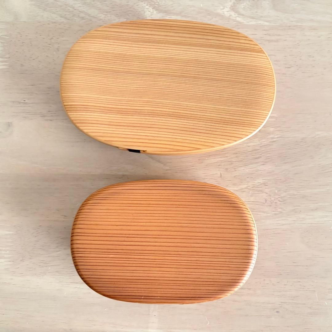 【新品箱入り】曲げわっぱ 2点セット 秋田県大館 九鳩曲物工芸 栗久 伝統工芸品