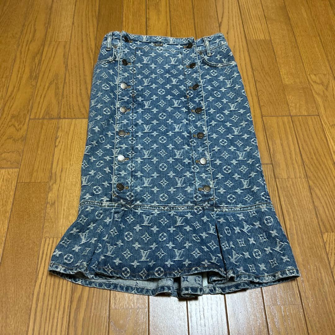 年始セールLouis Vuitton モノグラムデニムスカートサイズ36