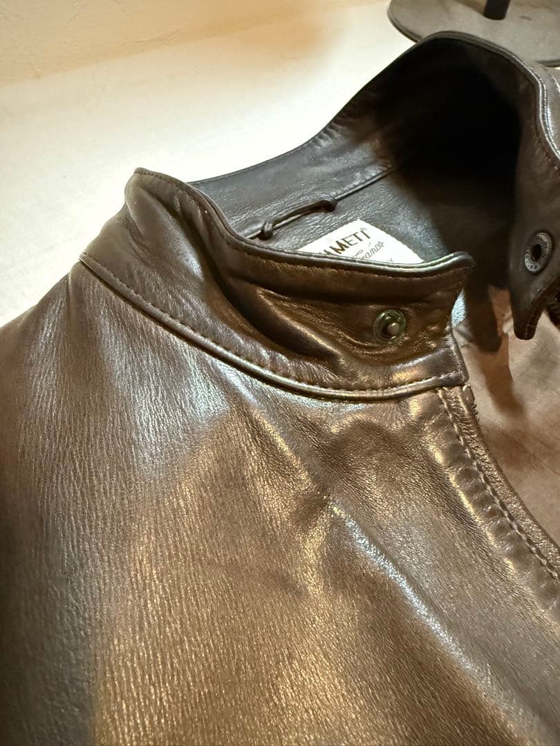 EMMETI ダークブラウン レザージャケット
