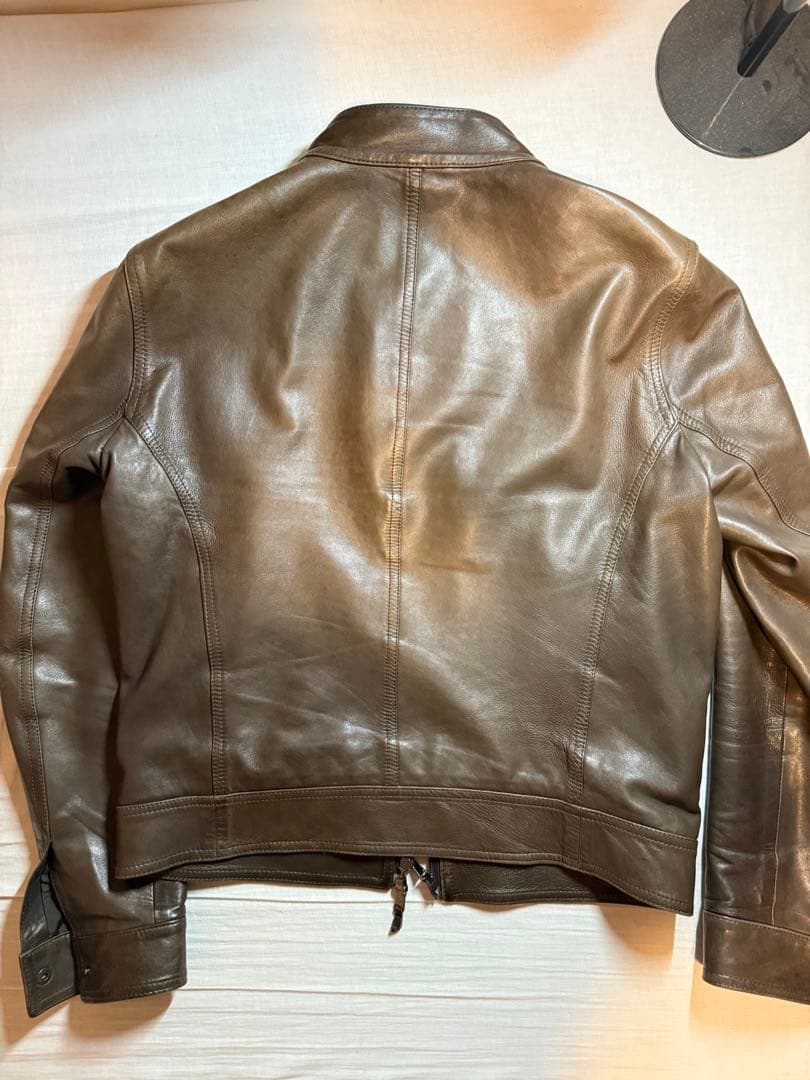 EMMETI ダークブラウン レザージャケット