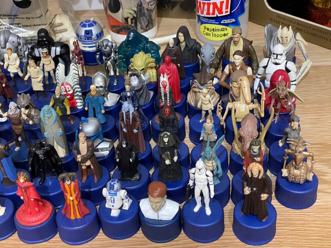 スターウォーズ ペプシ ボトルキャップ 88個 ボトルホルダー まとめ売り