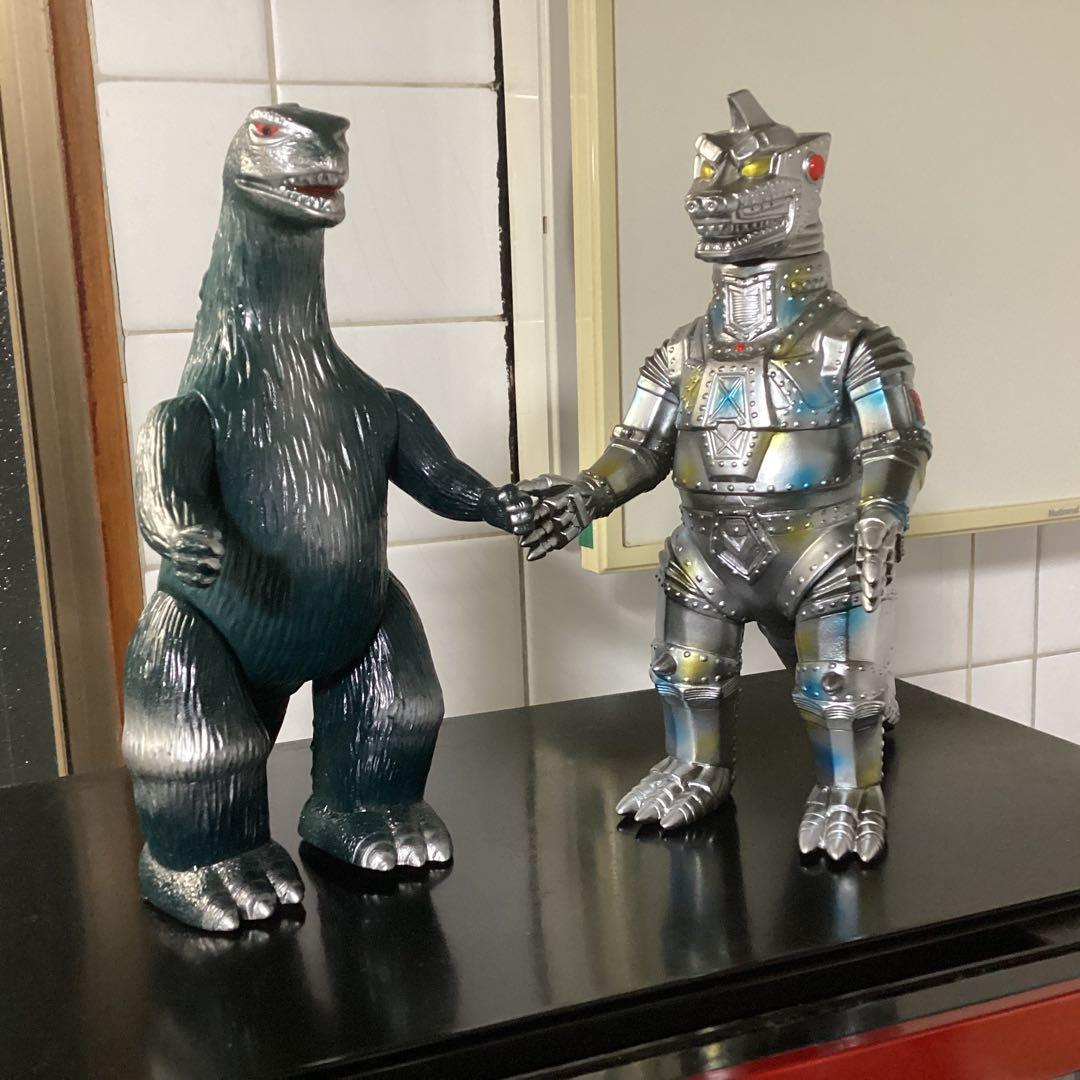 ブルマァク 1992ノーマルテール版ゴジラ＆2023メカゴジラ　値引不可　美品