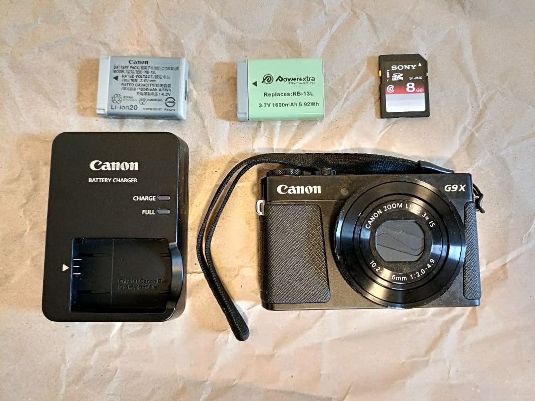 要画像確認 Canon G9X デジタルカメラ 付属品付き コンデジ 動作確認済