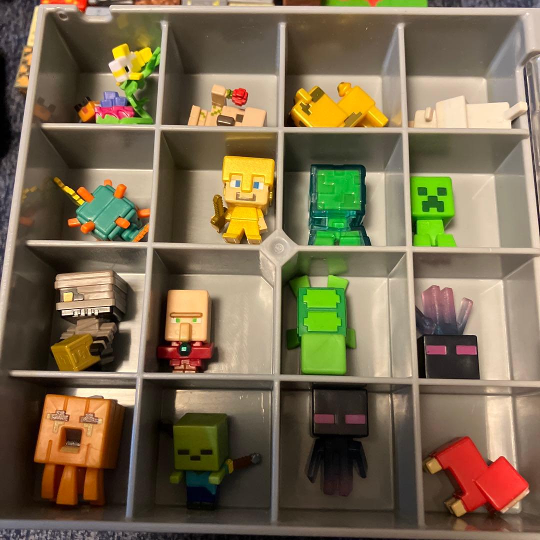 マインクラフト　フィギュア　大量　ケース