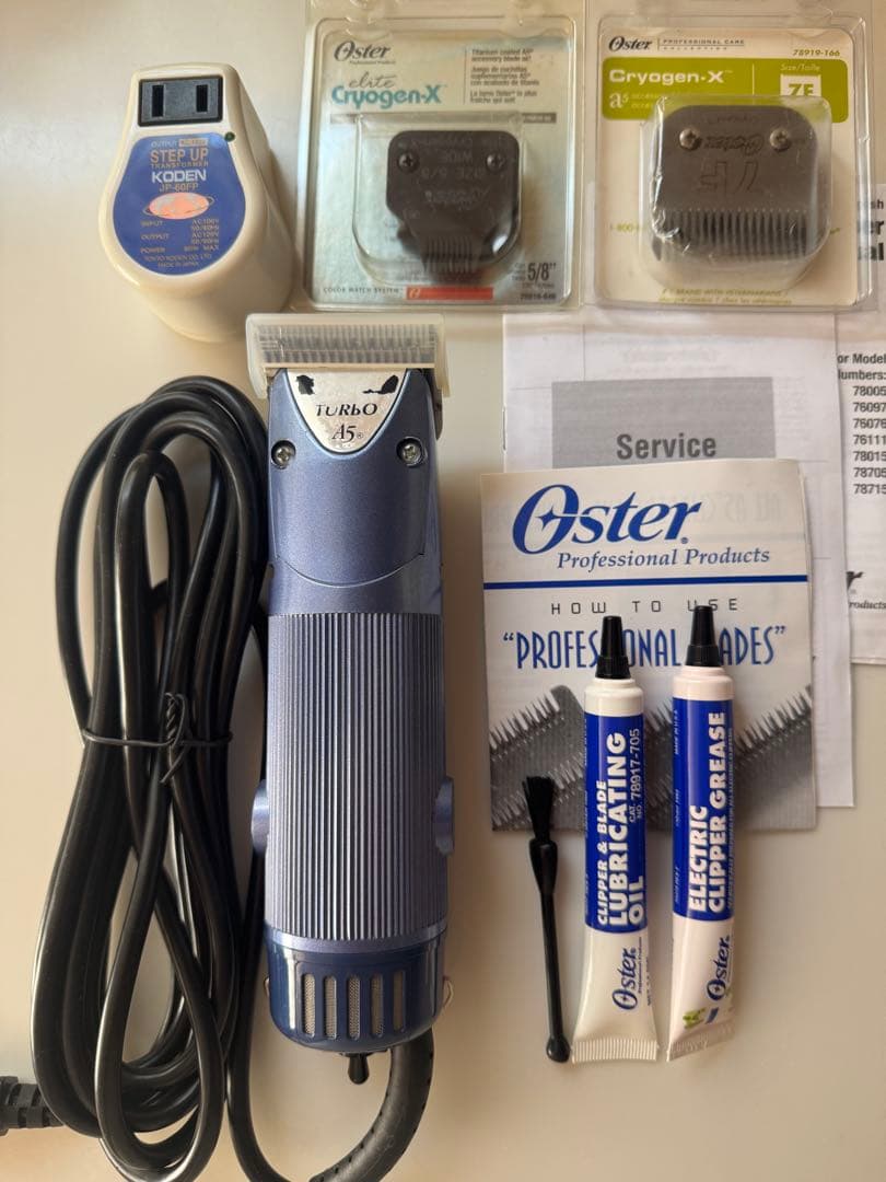 Oyster オスター ターボA5 業務用 プロ用ペット バリカンと替え刃2点他