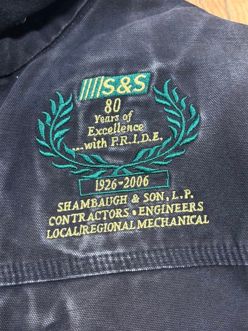 Carhartt デトロイトジャケット USA製 企業ロゴ