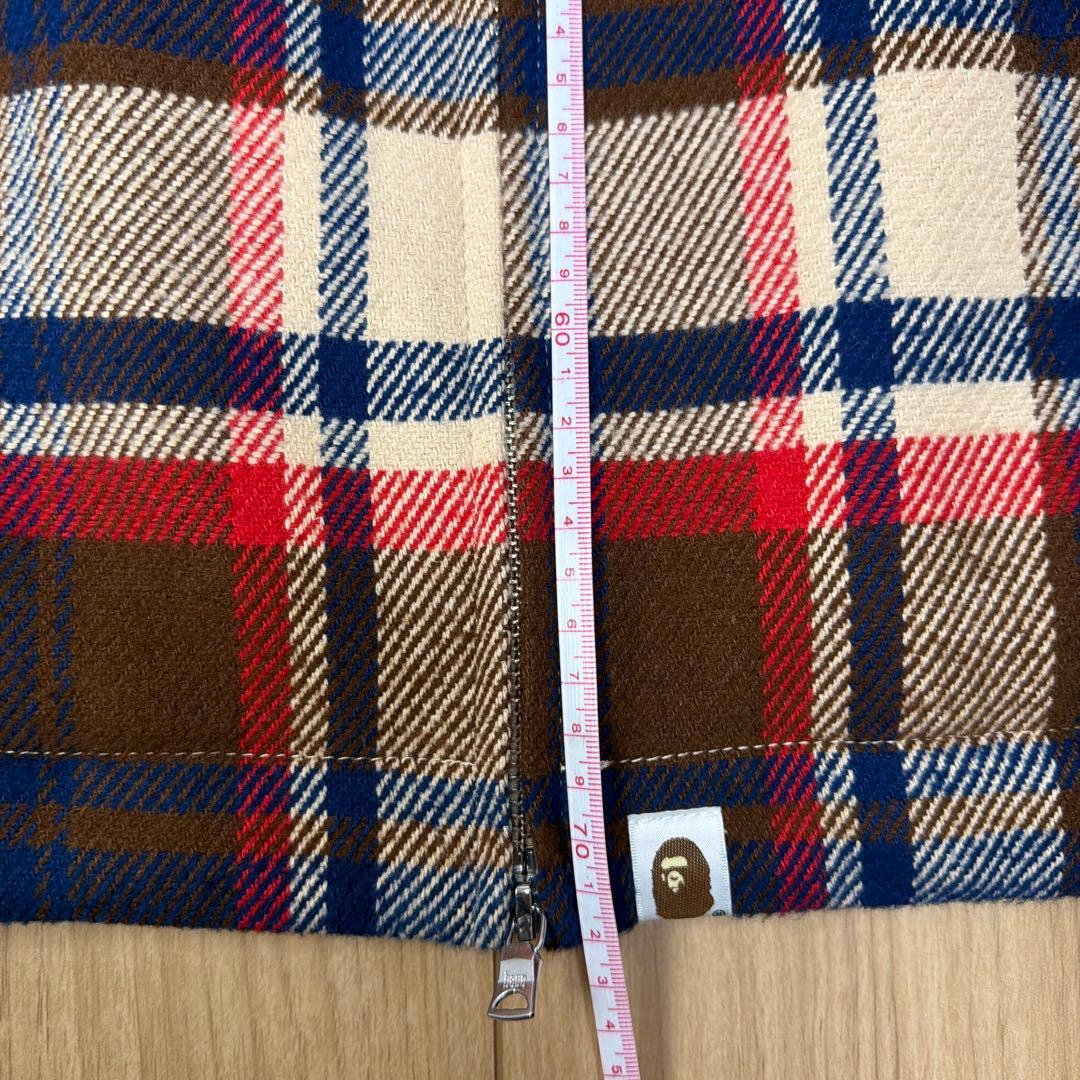 ジャケット・アウター A Bathing Ape BAPE CHECK CPO ZIP JACKET