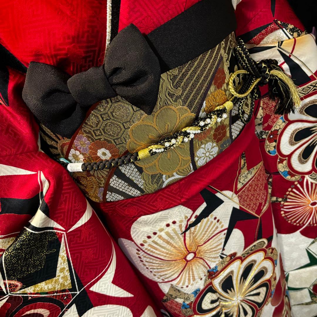 美品　藤田ニコル　美品　金彩　金駒刺繍　逸品　振袖　フルセット 振り袖