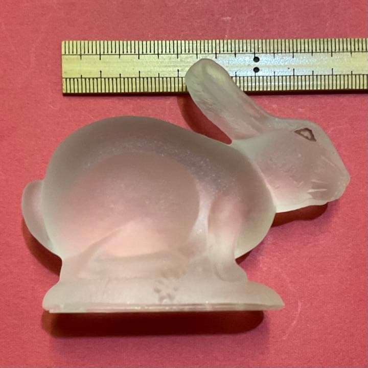 アンティーク ガラス 置物 うさぎ