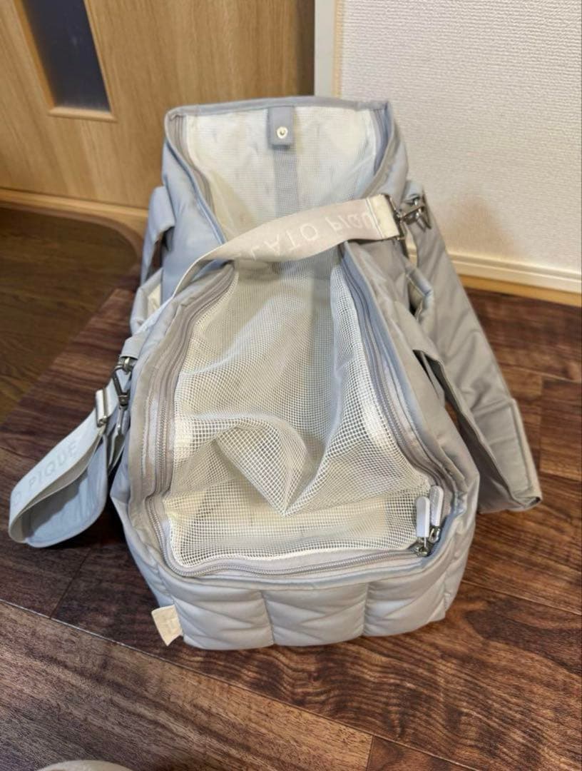 ジェラートピケ ペットキャリー ブルー