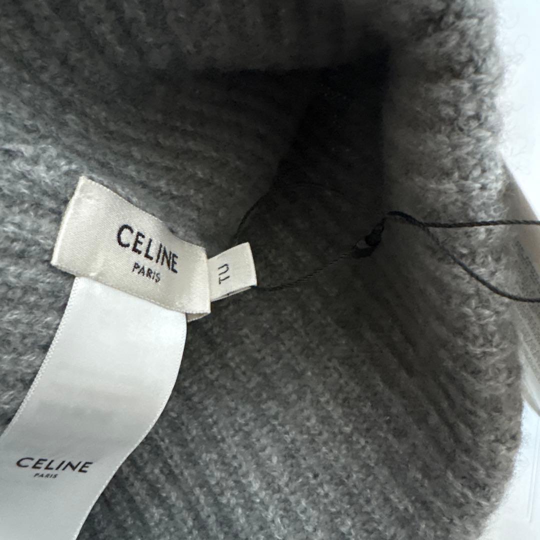 CELINE グレー ニット帽 （最終値下げです）CACHEMIRE