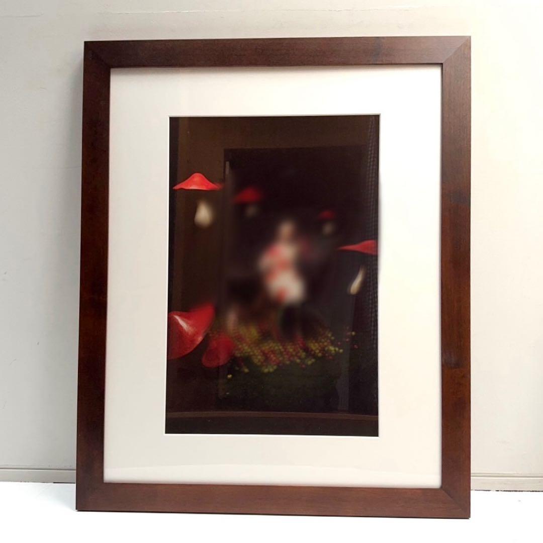 【在庫25】額 額縁 木製 焦茶 ダークブラウン 大きいサイズ アート 写真