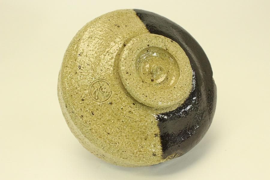 茶道具 平茶碗 数印 桂窯 楽茶碗 共箱(BB472)