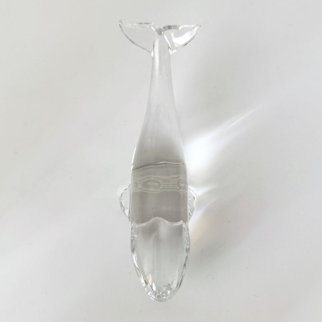 【バカラ】動物 クジラ 置物 インテリア★美品★幸運 金運 仕事運1