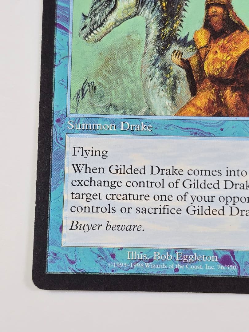 MTG 《金粉のドレイク/Gilded Drake》[USG]
