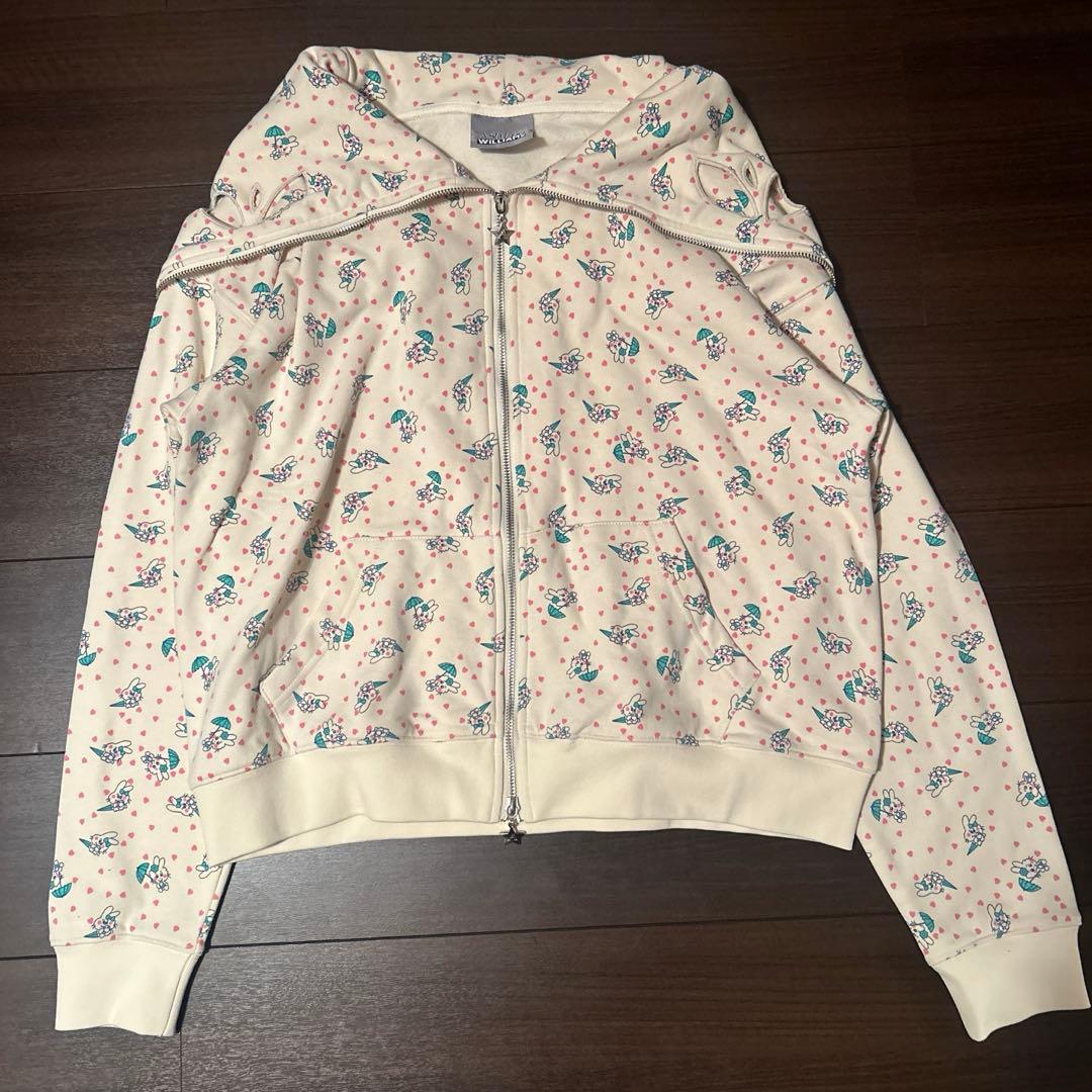 ashley williams I heart me バタフライフーディー 総柄