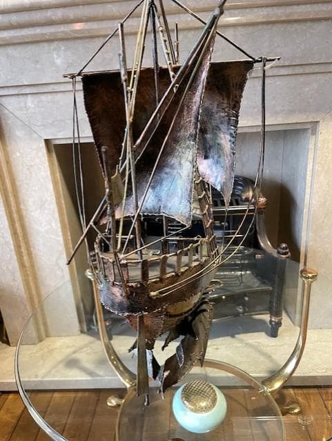 金属製 船の模型