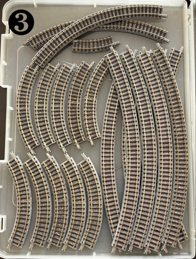 Nゲージレール　106本他パーツ詰合せ　トミックス　ファイントラック