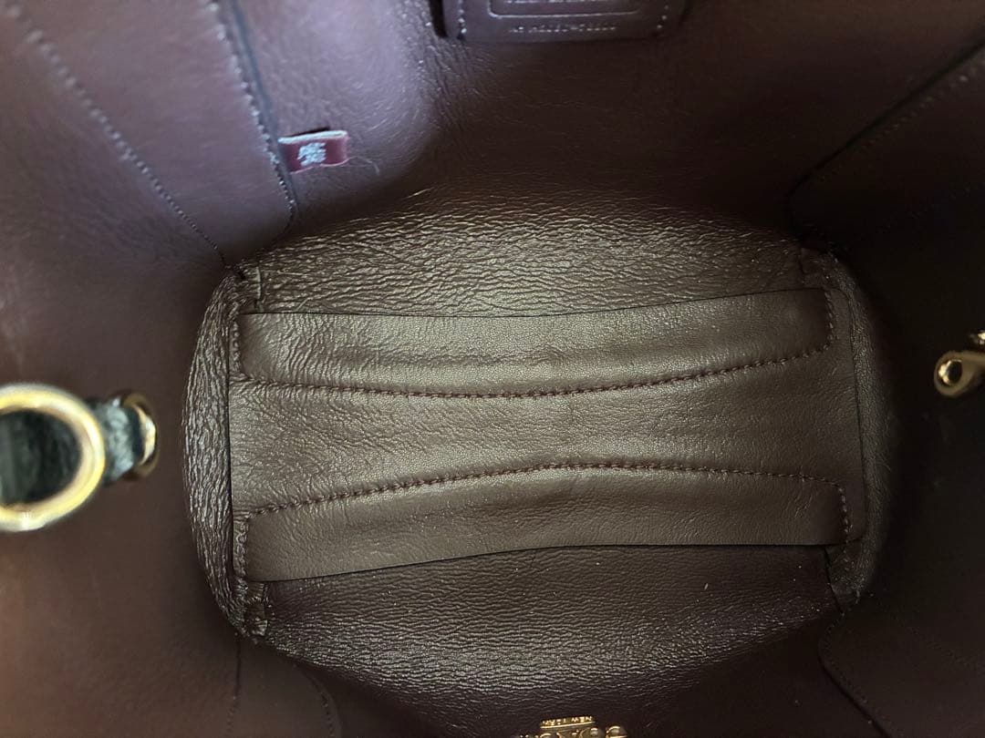 COACHコーチハドリーホーボーミニバケットショルダーバッグ　黒