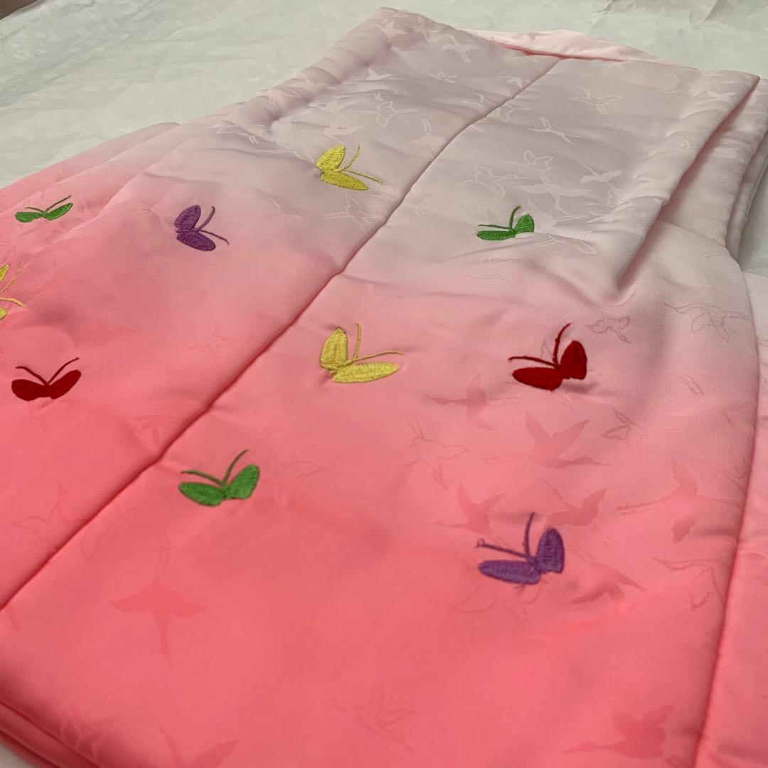 正絹　お仕立て　七五三　3歳　女の子　セット(長襦袢,被布,足袋付き) ピンク