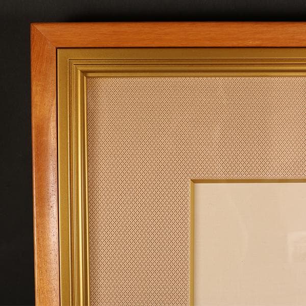 【岩崎甚一郎】　仏画　「菩薩」　仏教美術　【絵画・共シール・作家落款】