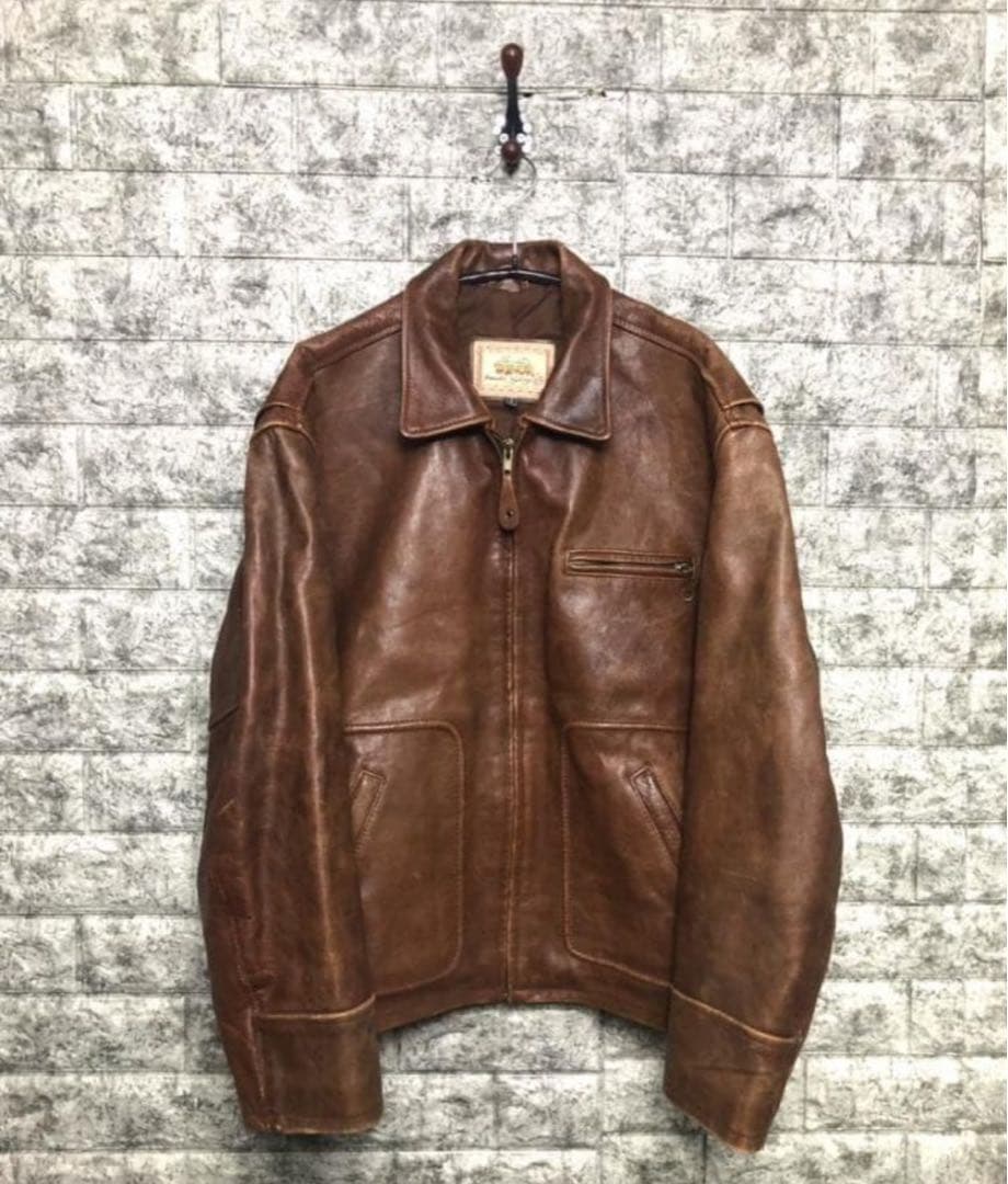 【超希少】80s Lee TREVOR リー トレヴォー 牛レザー ライダース
