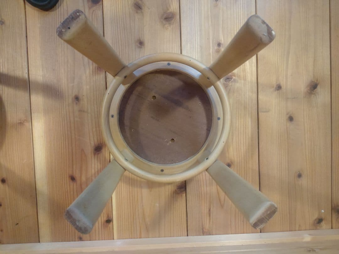 秋田木工　スタッキング　曲木スツール　ブナ材　2脚セット　1990年代