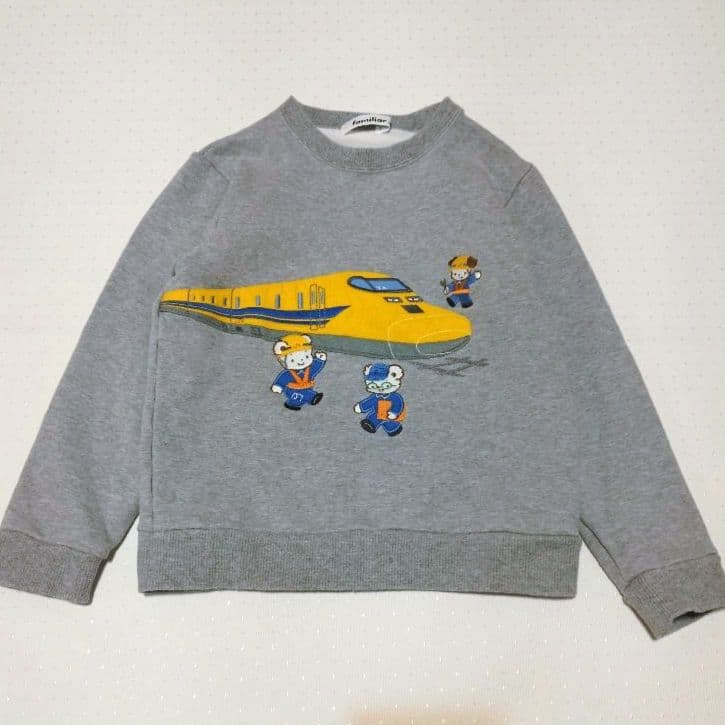 ファミリア 長袖トレーナー ドクターイエロー JR東海 新幹線 120