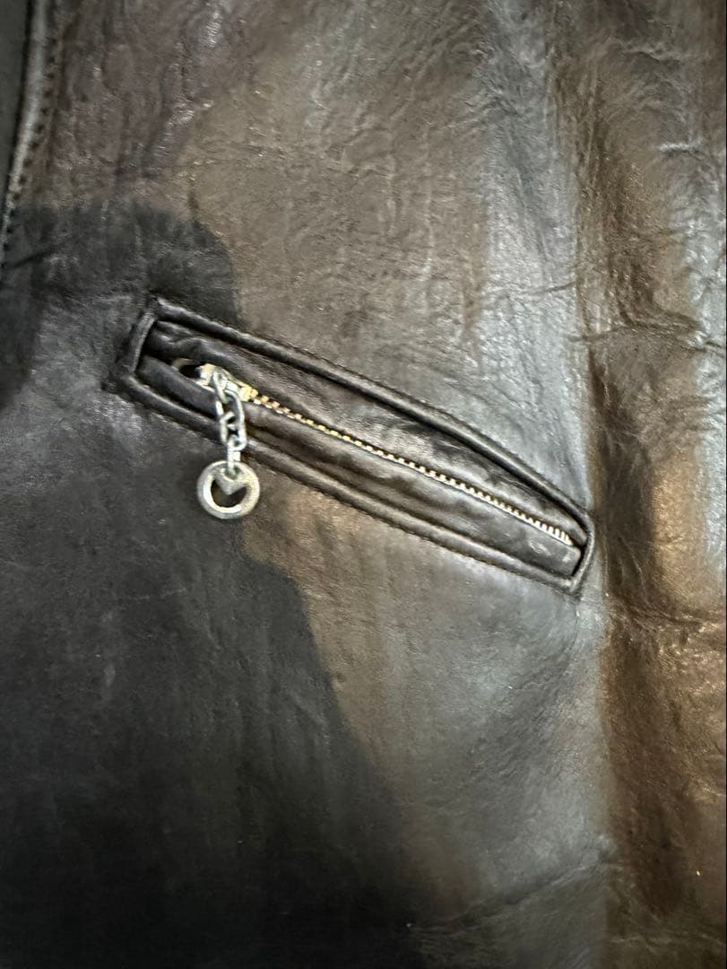 ショット 70年代 牛タグ レザージャケット シングルライダース 70s