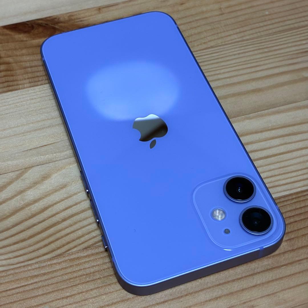 iPhone 12mini 64GB SIMフリー　バッテリー新品　パープル