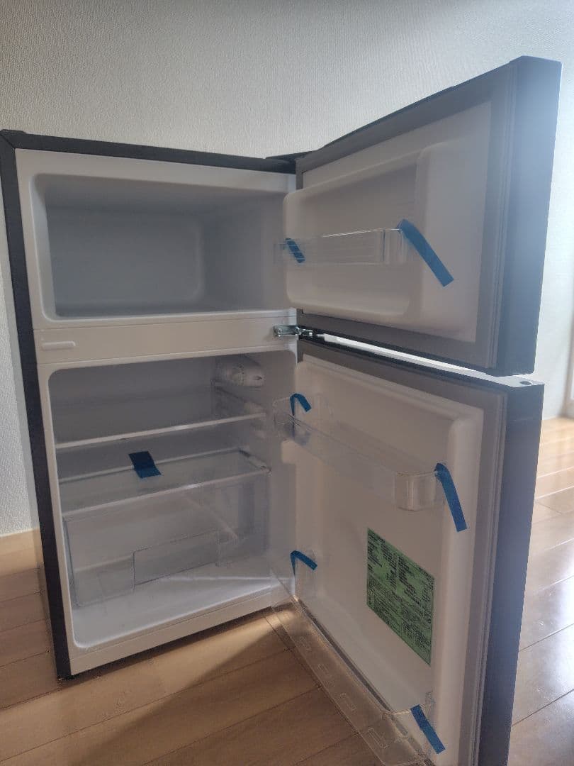 【引取限定】アイリスオーヤマ ブラック 冷蔵庫 冷凍庫