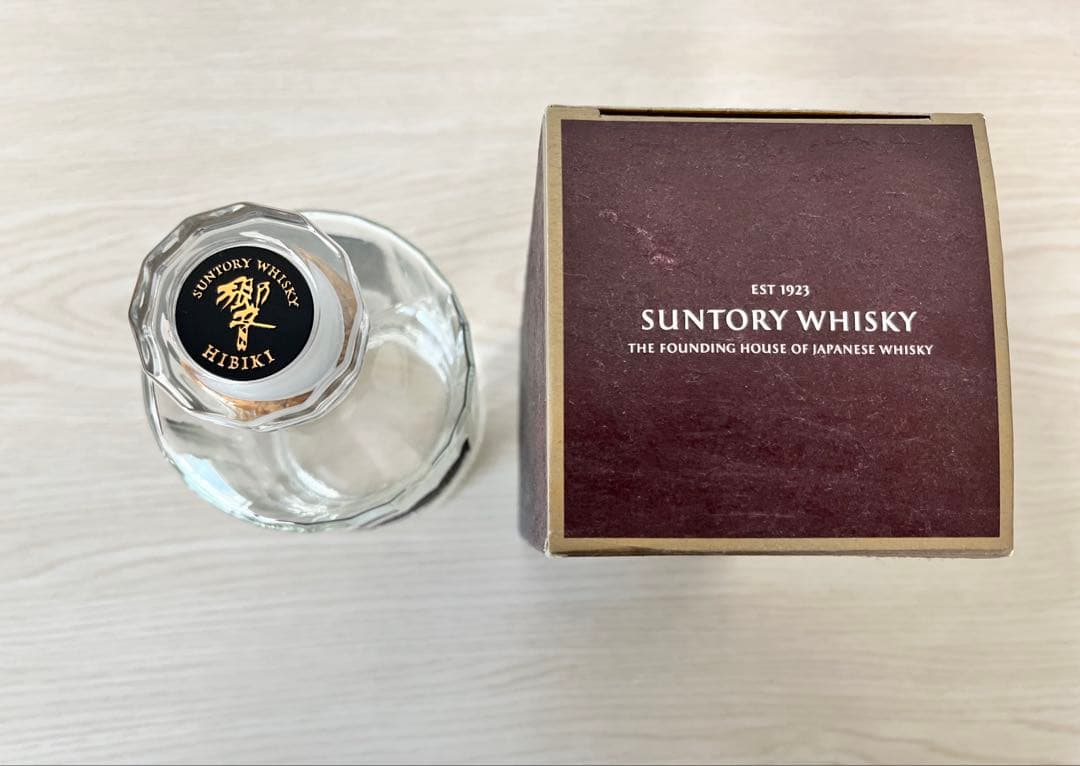 希少国産ウイスキー　響21年　空箱、空瓶セット