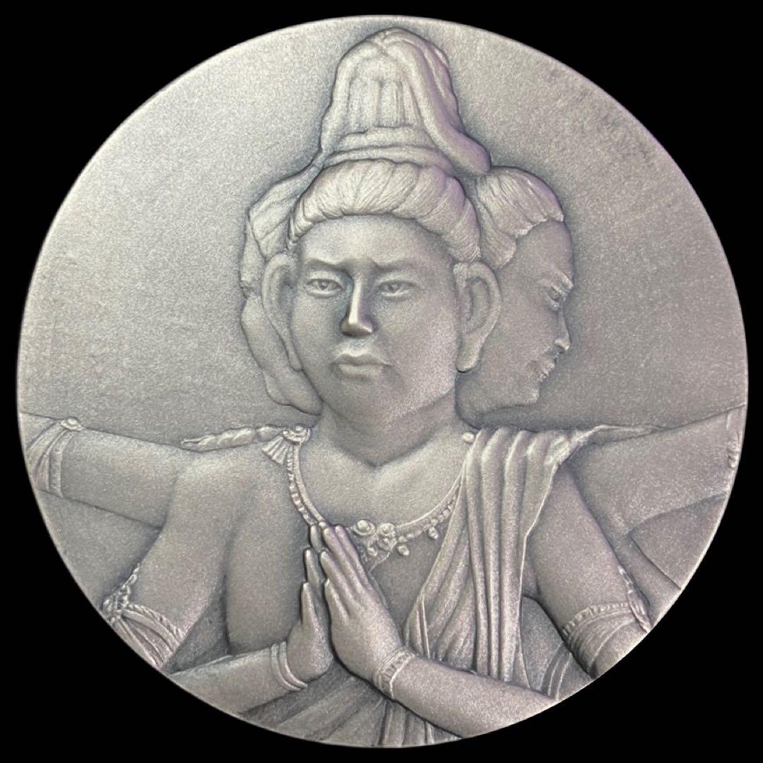 国宝章牌　興福寺　造幣局　銀メダル　SILVER　999　純銀